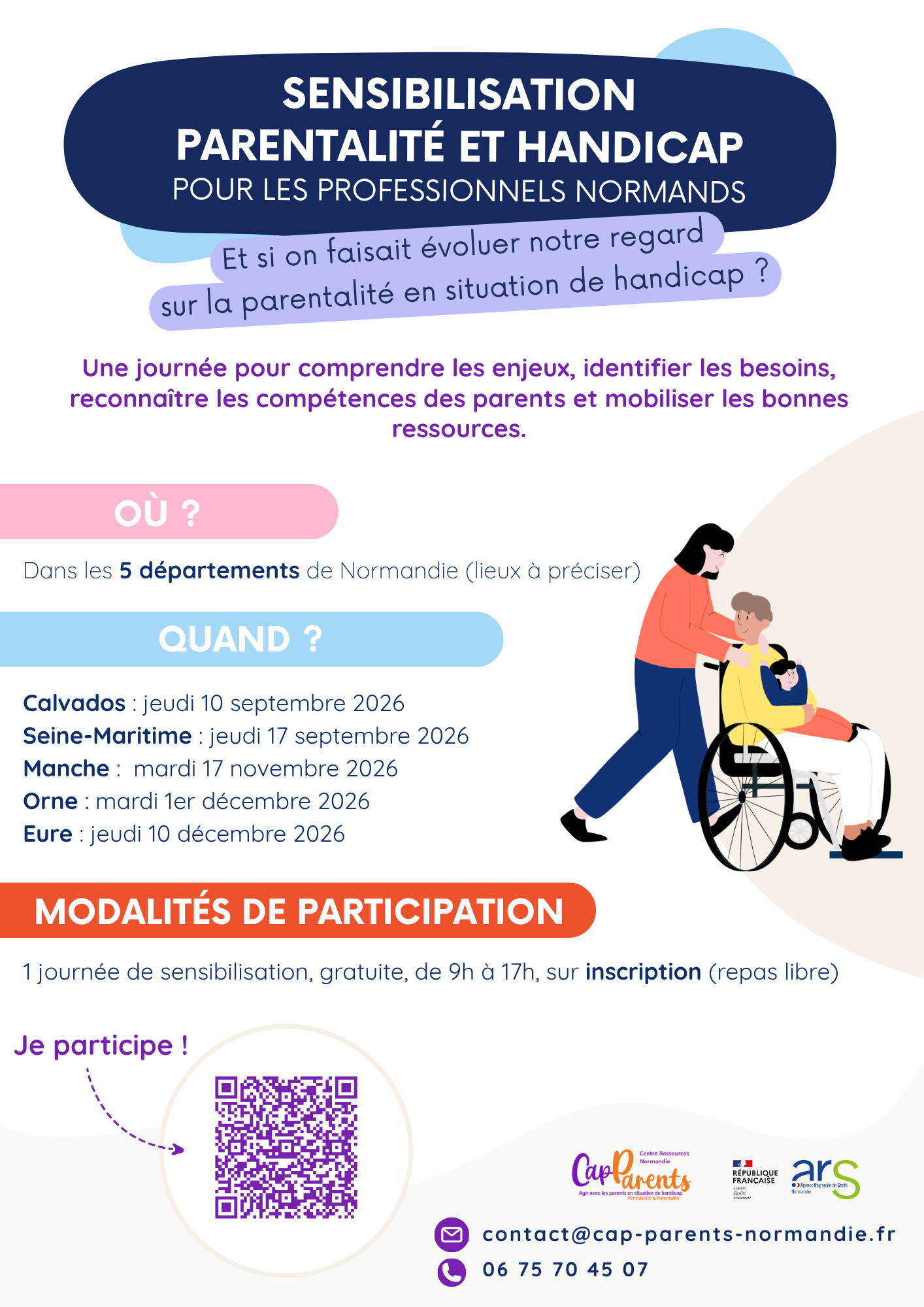 Journées de sensibilisation “parentalité et handicap” par CapParents Normandie